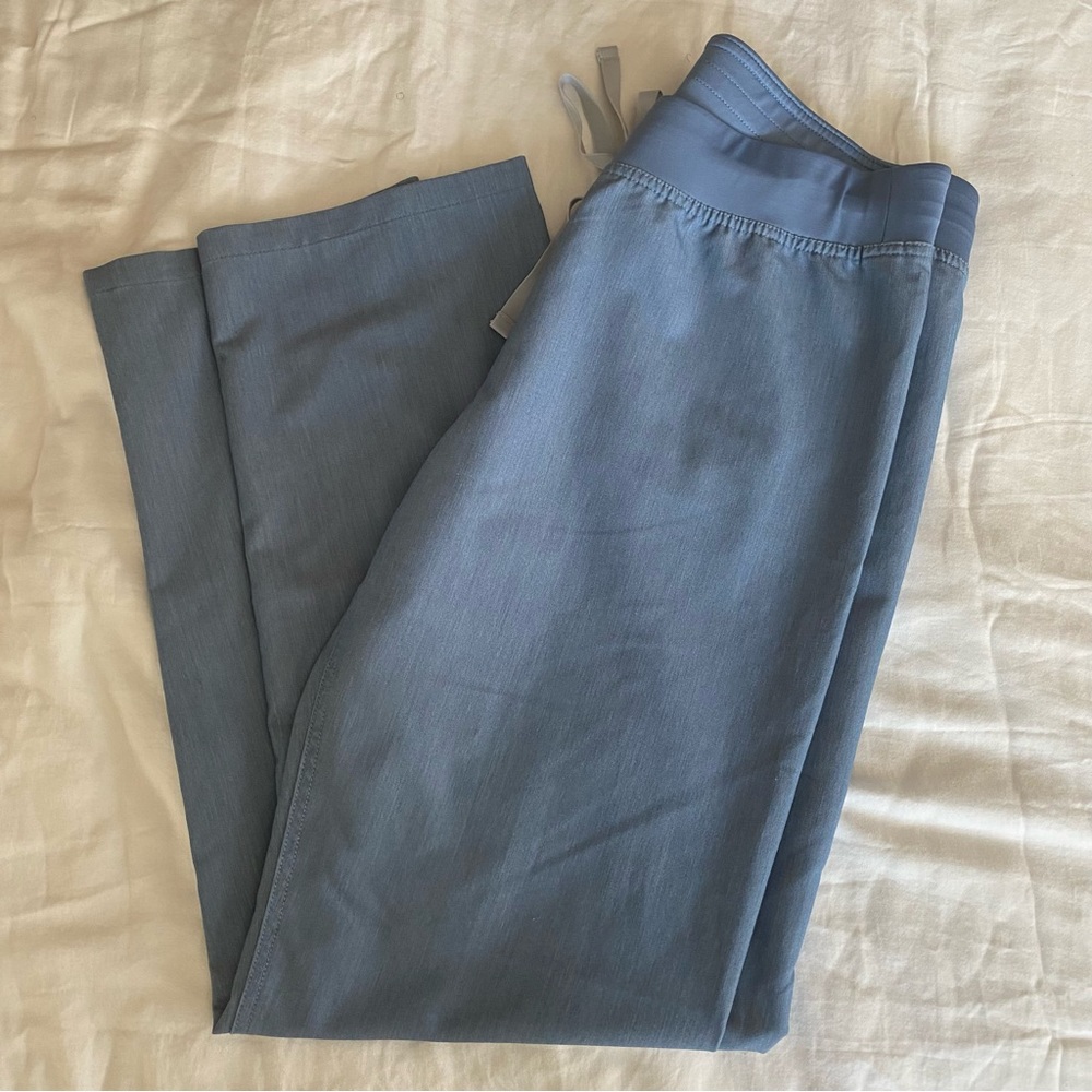 Figs Technical Collection Blue Scrub Pants Size Medium